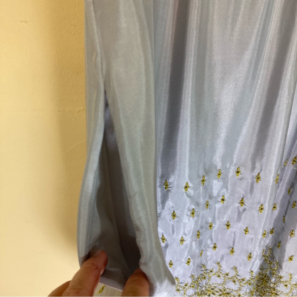 Johnny Was Embroidered Silk Dress - Picture 11 of 13